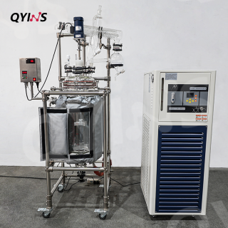 保溫設(shè)計(jì)雙層玻璃反應(yīng)釜20L、30L、50L、100L