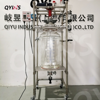 高真空雙層玻璃反應(yīng)釜50L、80L、100L
